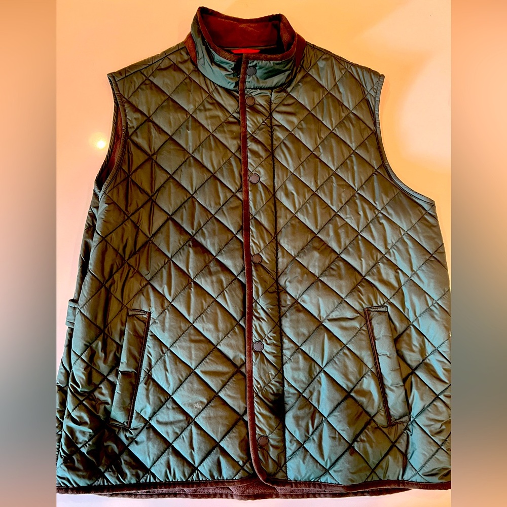 Peter Millar XL Vest w/ Zip & Buttons and windproof shell with light insulation
